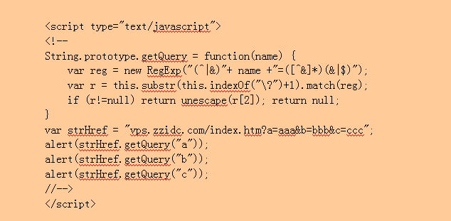 js获取地址栏参数1